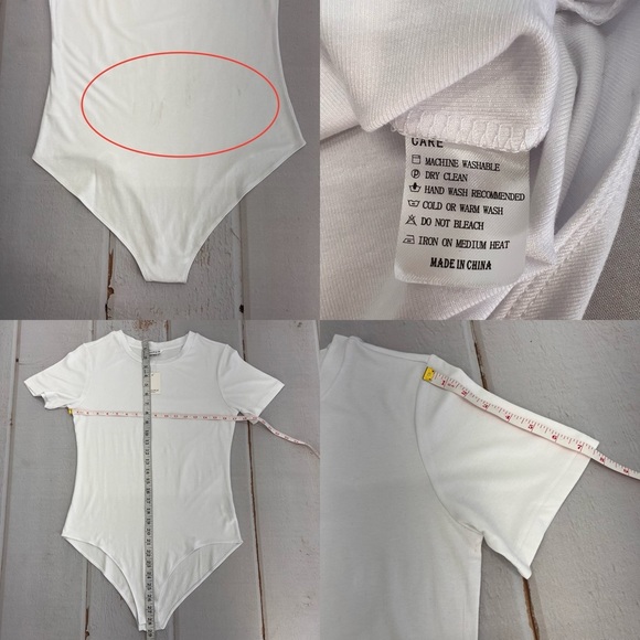 NWT MANGOPOP Women's Round Neck Short Sleeve T Shirts Basic Bodysuits SIZE  XXL - Picture 12 of 16